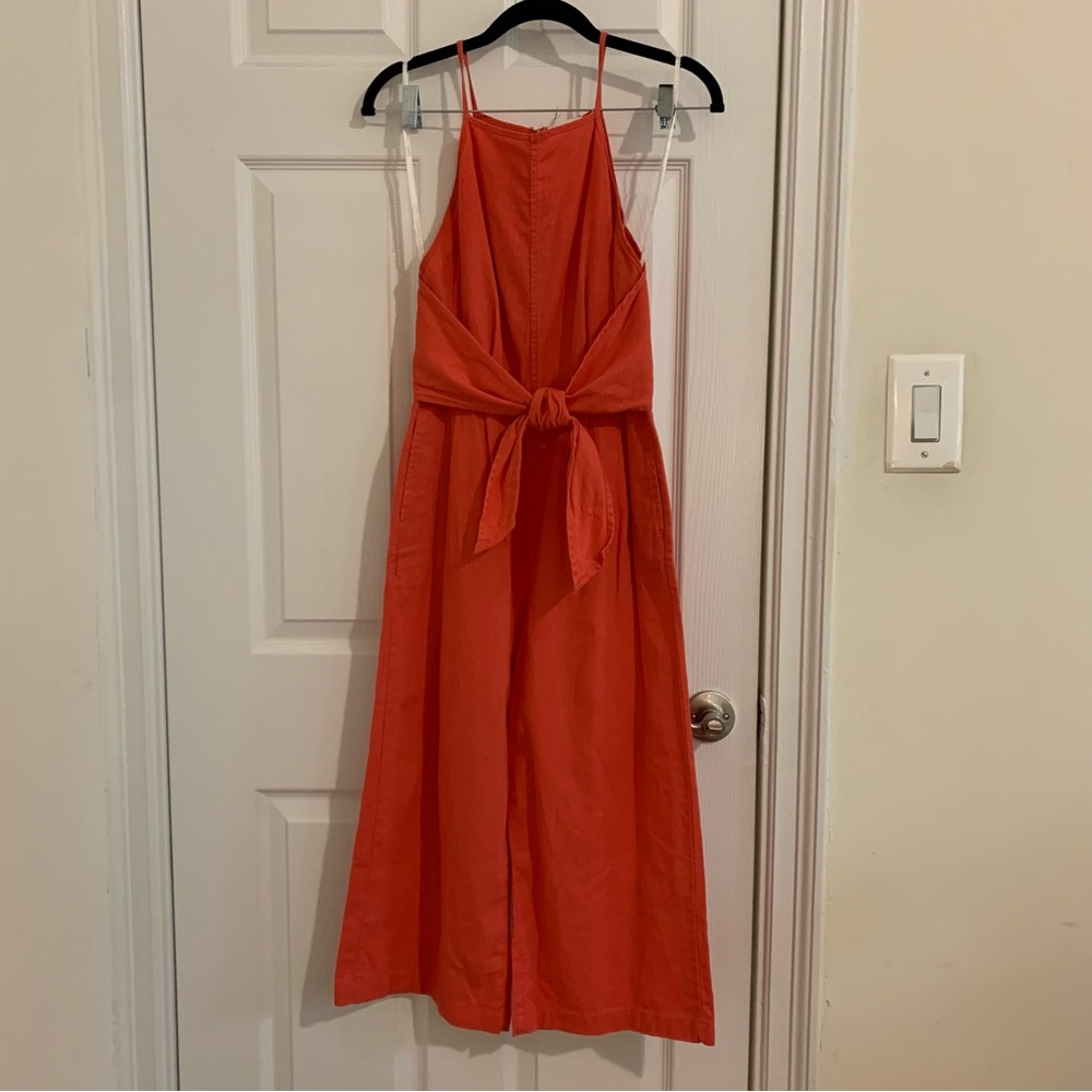 Anthropologie Linen Jumpsuit